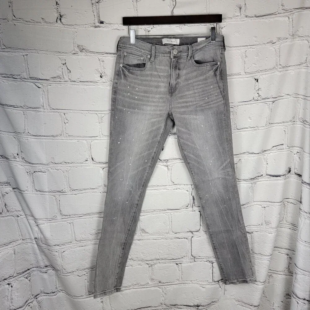 PacSun Men's 30x32 Comfort Stretch Gray Stacked Skinny Jeans Casual Streetwear